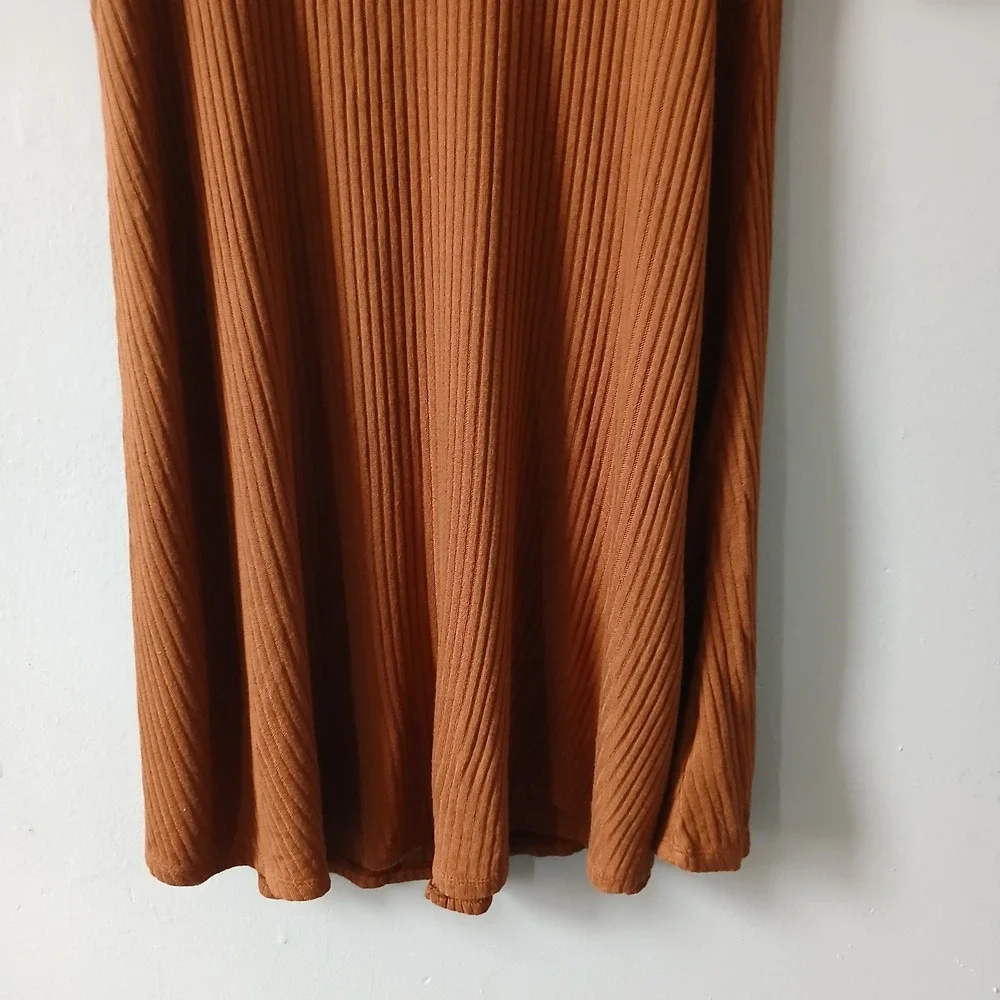 American Eagle Outfitters Women's Size Small Brown Mini‎ Knit Dress Keyhole Back